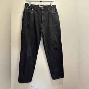 Vintage J Crew Men's Black Dark Wash Jeans Size 33W 32L